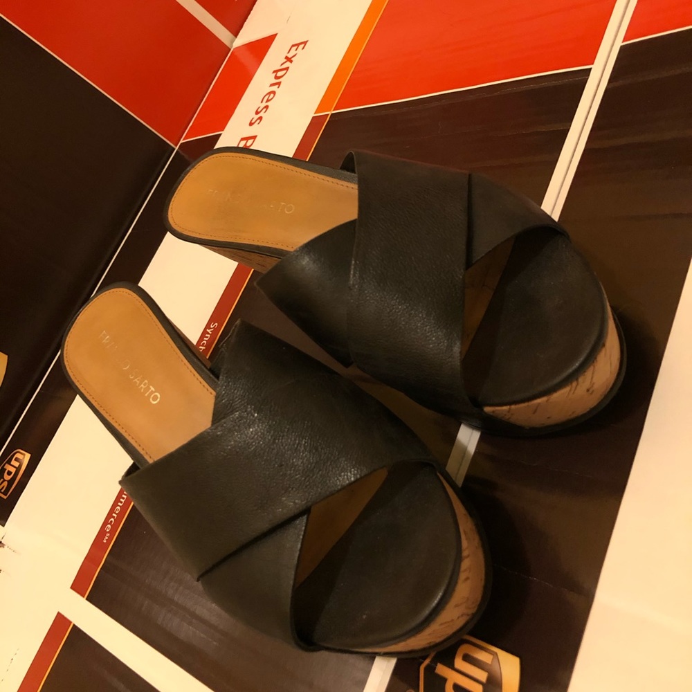 Franco Sarto Cork Wedge Heel